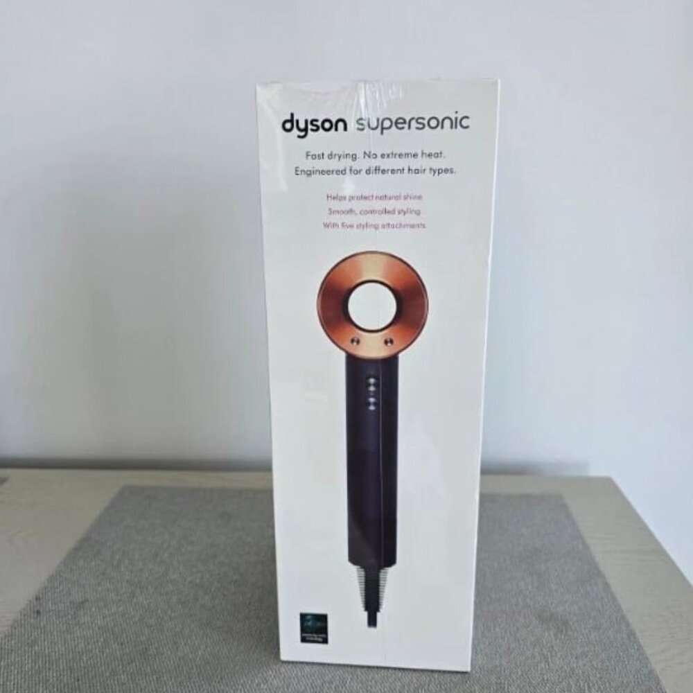 Supersonic Dyson Hair Blue Copper - 220v EU version - 2 Plug -  New Sealed